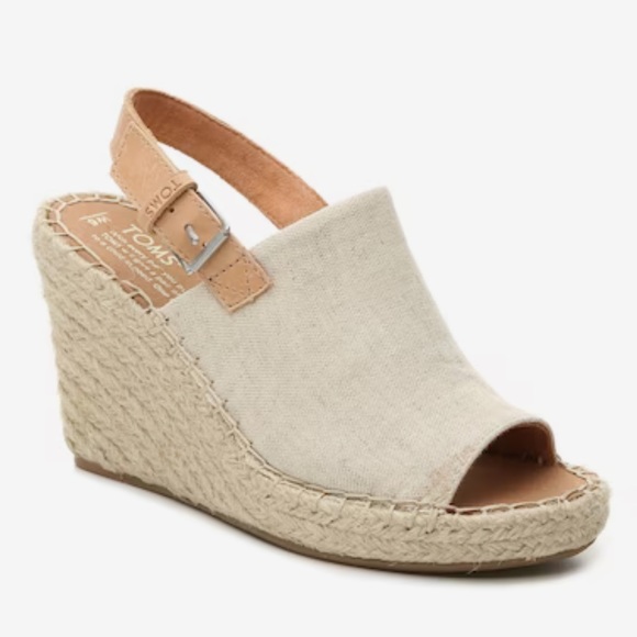 TOMS Monica Espadrille Wedge Sandal Women's - Picture 1 of 15